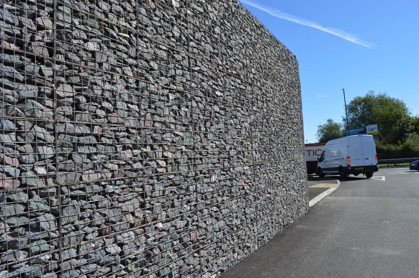 Gabion cladding