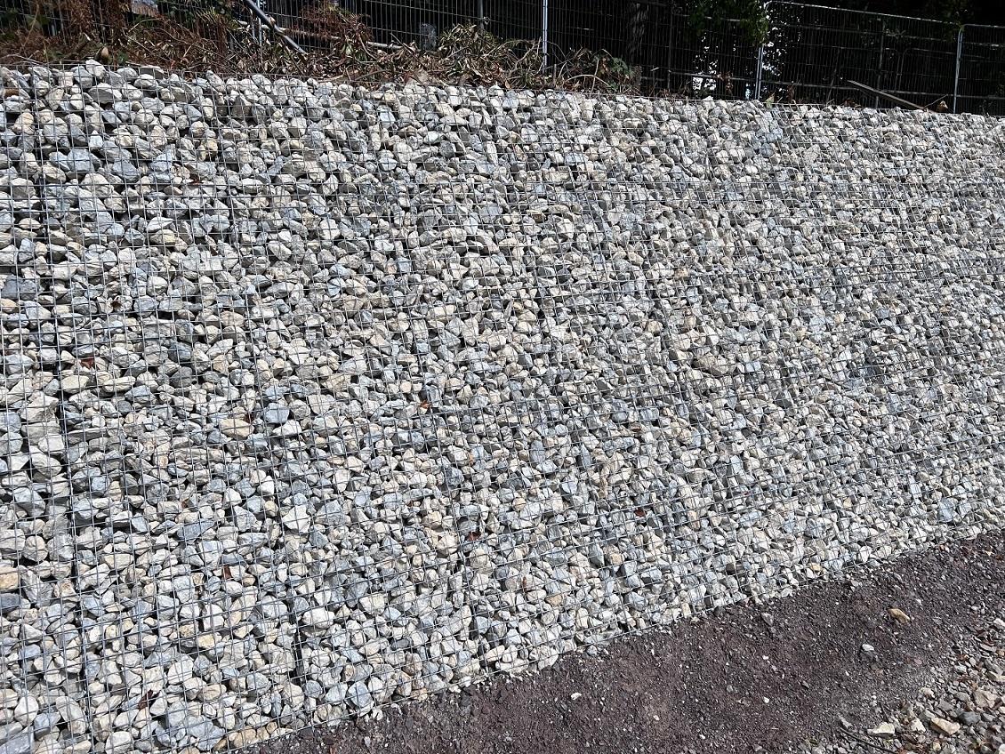 Gabion facing