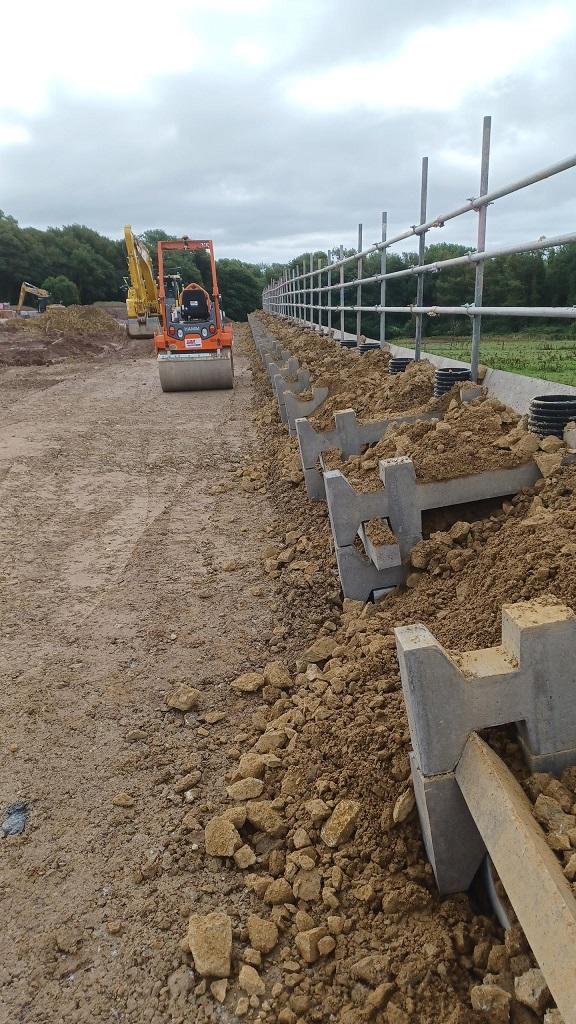 Andacrib concrete crib retaining wall