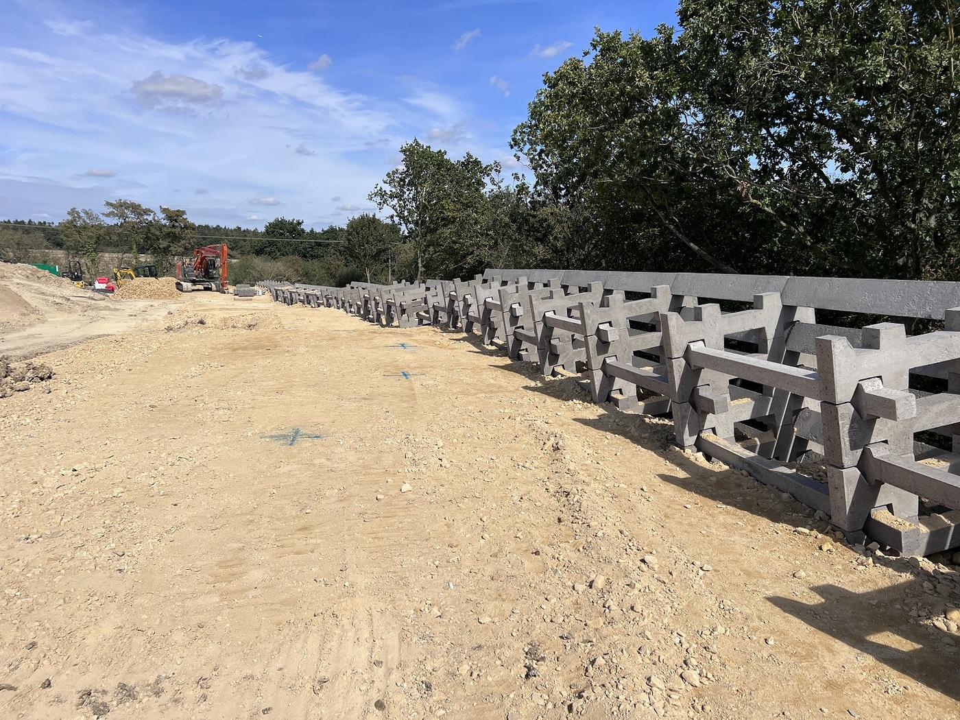 Andacrib concrete crib retaining wall