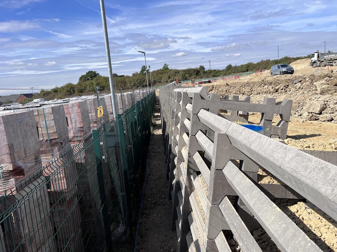 Andacrib concrete crib retaining wall