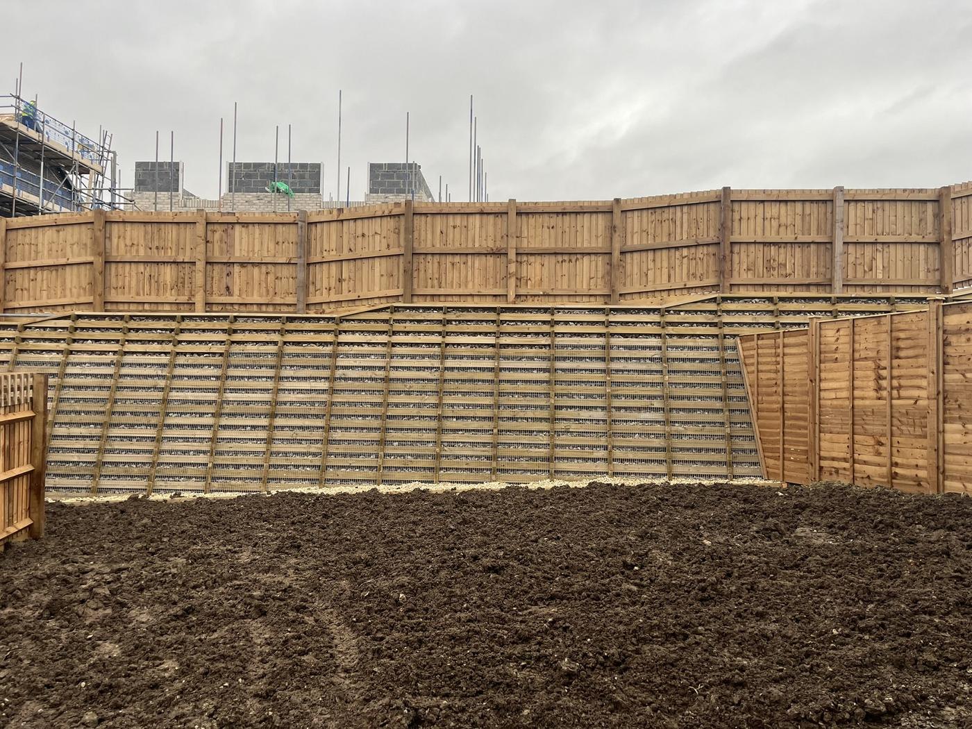 Permacrib timber crib retaining wall