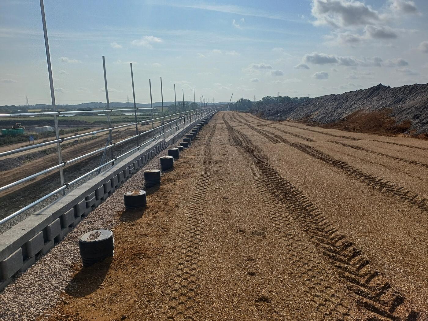 Modular block faced reinforced soil