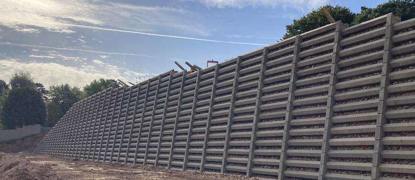 Andacrib concrete crib retaining wall