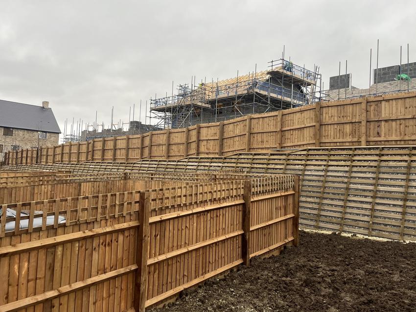 Permacrib timber crib retaining wall