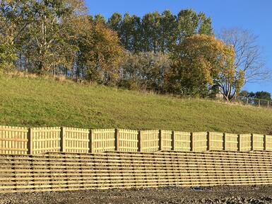 Permacrib timber crib retaining wall