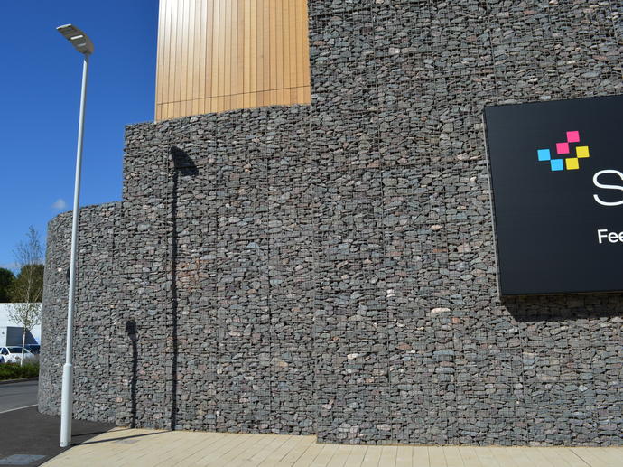 Gabion cladding