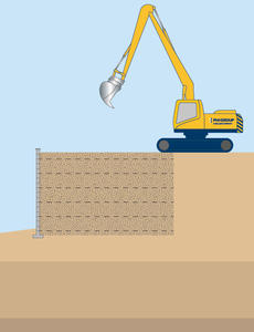 Illustration of reinforced soil structures